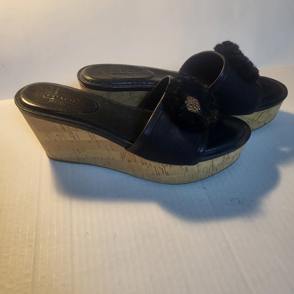 Vintage Coach Wedge‎ Heels Y2K, Floral Design, Women's Size 8.5 - Picture 2 of 12